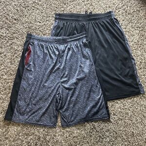 Men's Athletic Shorts in Black and Gray lot of 2 shorts Both size XXL